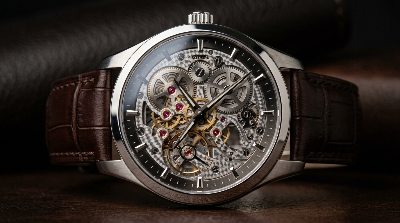 Reloj automático de pulsera